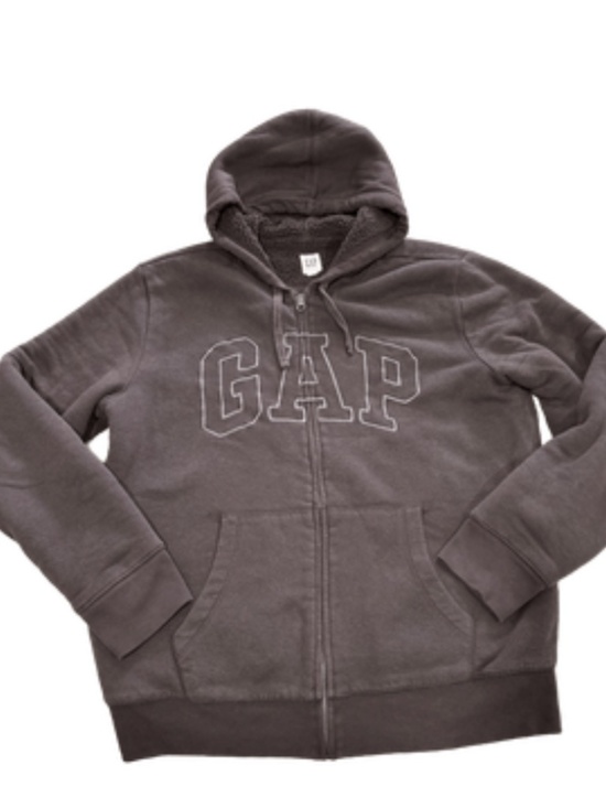 GAP Jackets & Blazers - 🤎 GAP Arch Logo Sherpa Zip-Up Hoodie — Terra Brown